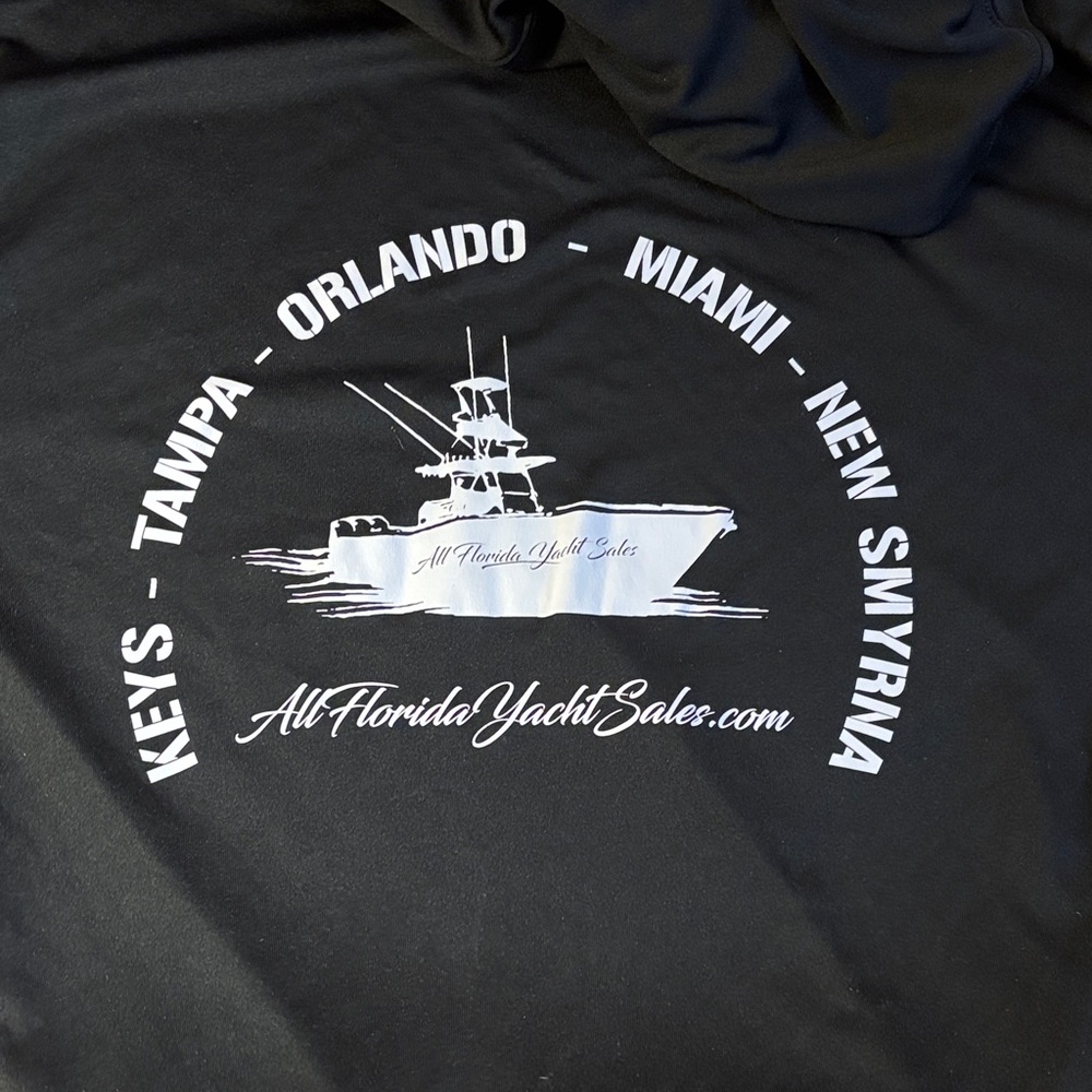 AllFLORIDAYACHTSALES.COM light hoodie. NEW SIZE L